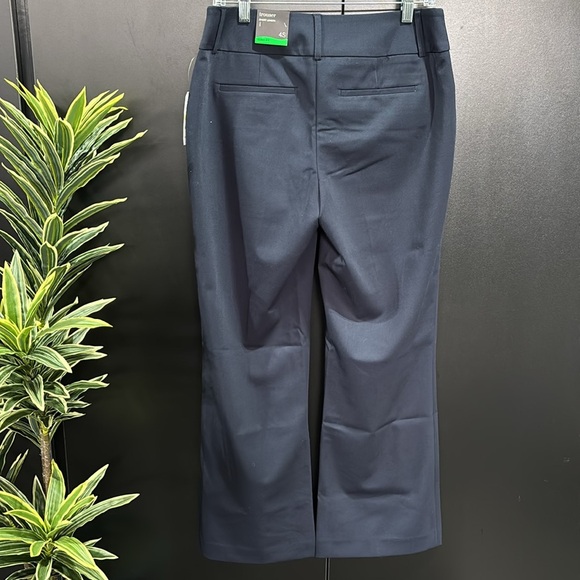 Alfani Curvy Fit trousers, short length, pockets,belt loop.zip fly,stretch,navy - Picture 2 of 10
